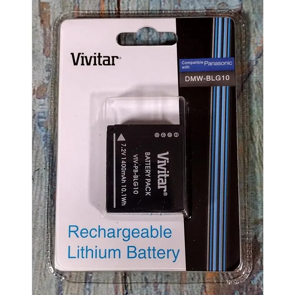 Vivitar Rechargeable Lithium Battery - DMW-BLG10 Compatible with Panasonic - NEW